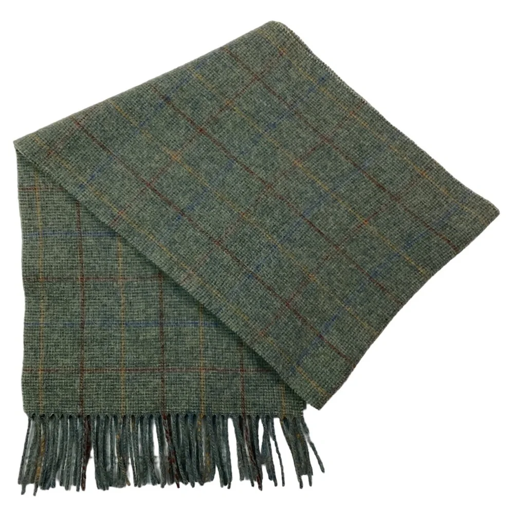 Mackintosh Scotland Wool Plaid Scarf Unisex